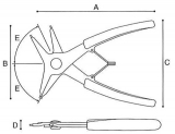 マルト長谷川工作所-両用スナップリングプライヤー 140mm-スナップ